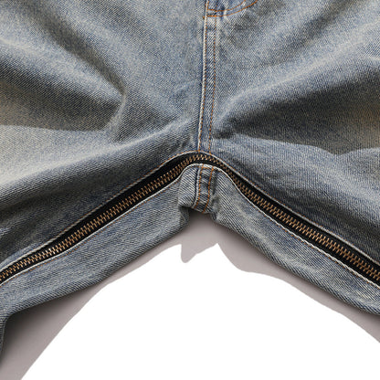 Men Jeans Casual Micro-Elastic Split