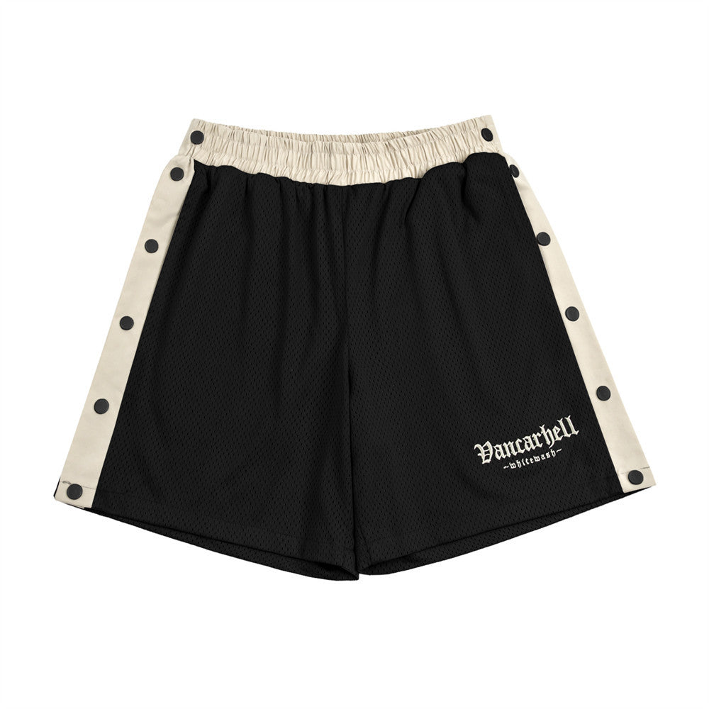 Men Shorts Thin Sports Loose Mesh Breathable Quick-Drying