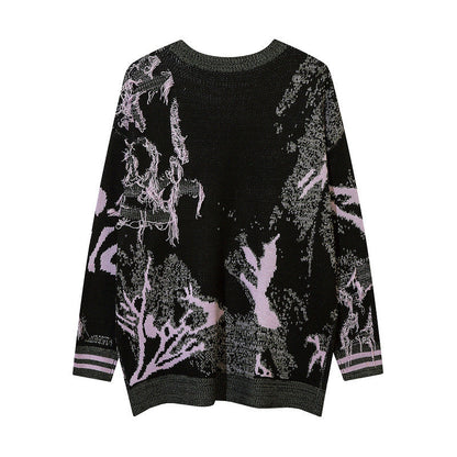 Women Sweater Irregular Sweater Loose Sweater