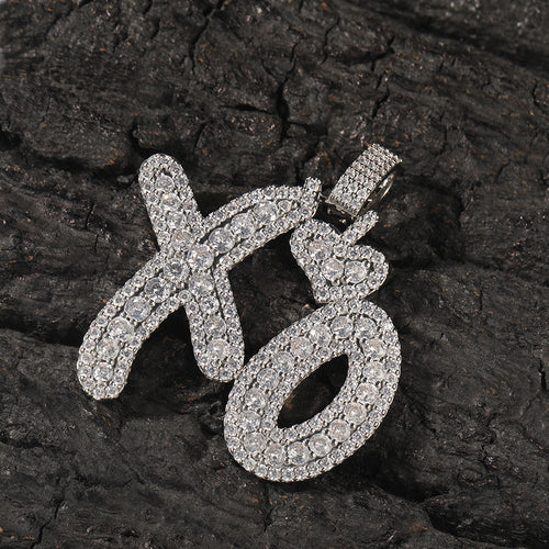 Jewelry Hip Hop Gummy Love XO Letter Pendant Men and Women Necklaces Word Up St. Valentine's Spectrum