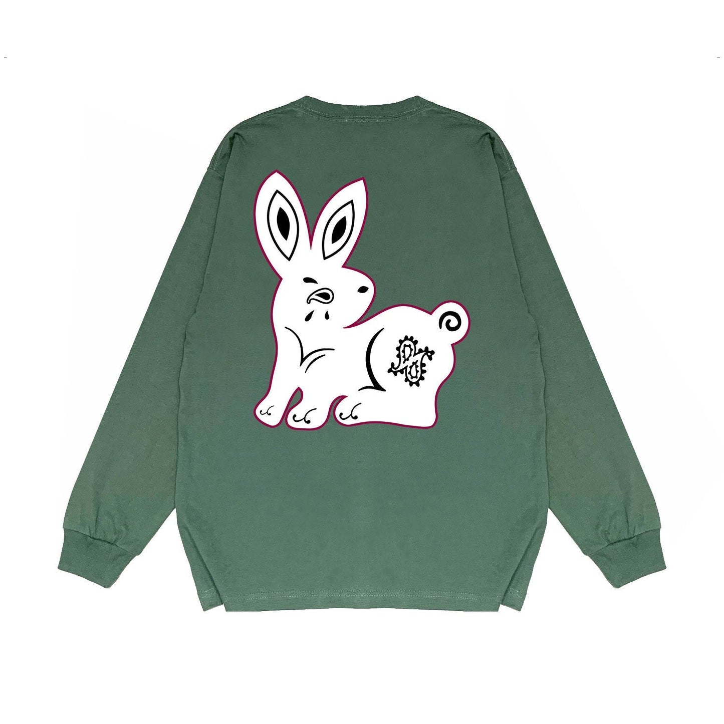 Amiri Long-Sleeve Shirt Creative Bunny Printed Casual Long-Sleeve Shirt