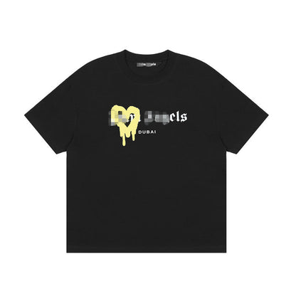 Palm Angle T Shirts Heart Printing Loose