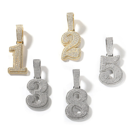 Jewelry Necklace Hip Hop Copper Diamond Pendant Birthday Gift Word Up St. Valentine's Jesus Pieces