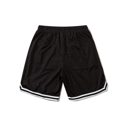 Men Shorts Retro Alphabet Embroidered Basketball Shorts
