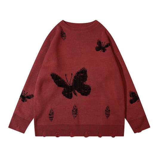 Women Sweater Oversize Butterfly Knitted Sweater
