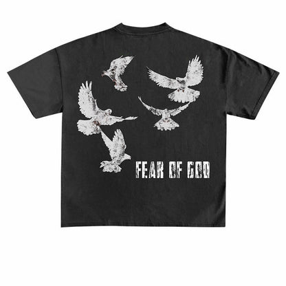 Unisex T-Shirts SAINT MICHAEL & FOG Eagle Print T-Shirt