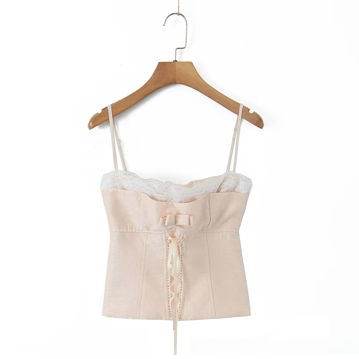 Women Tops Spring/Summer Bow Bandage Lace Strap Sexy Top