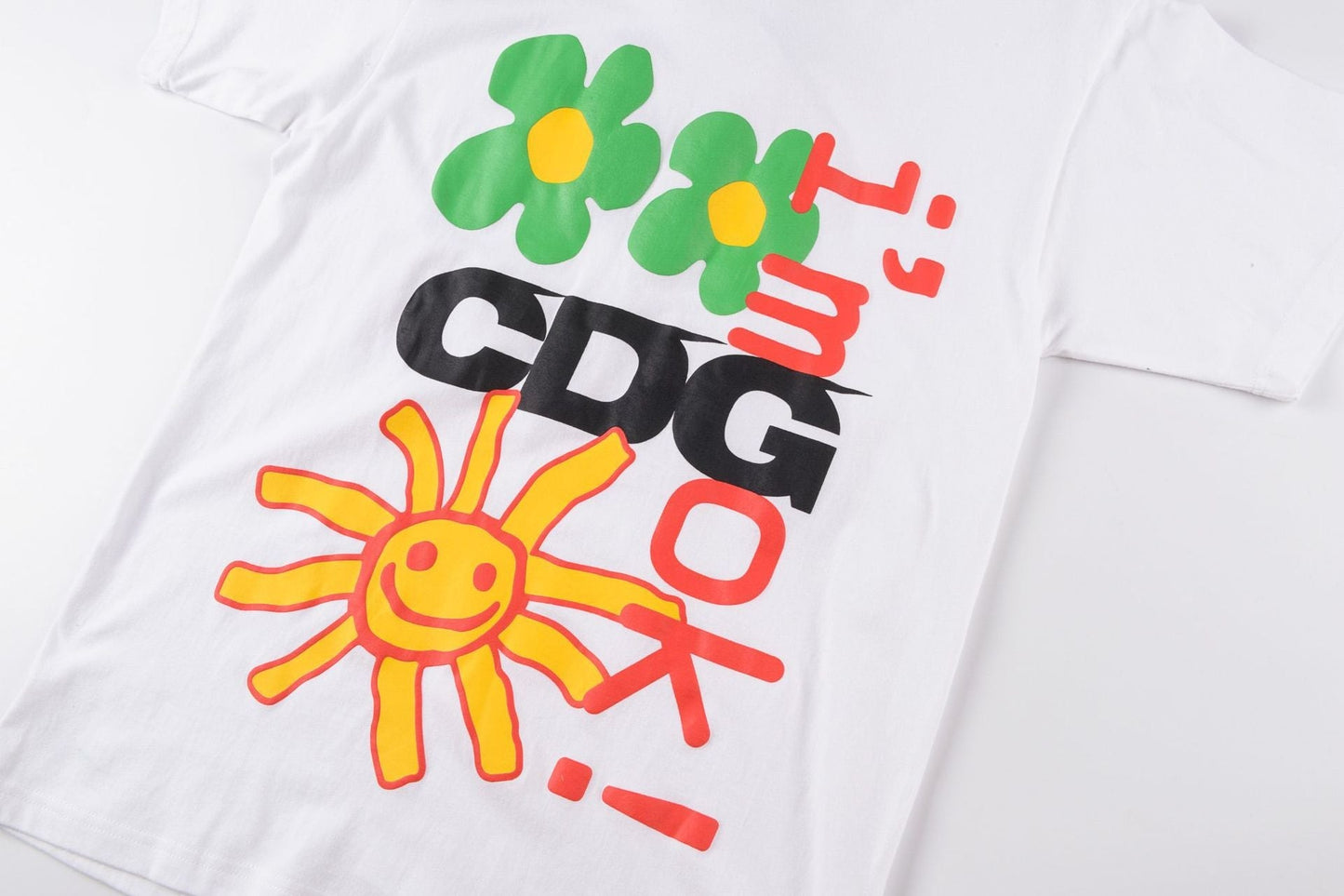 Cpfm T Shirt Hip Hop Letter Smiley Face Printed Men's Short Sleeve T-shirt