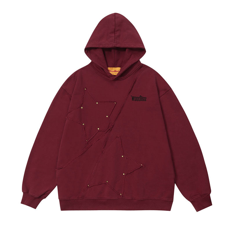 Men Hoodie Hip Hop Wash Oversize Hooded Sweater Vintage Sports Sweater for Men and Women