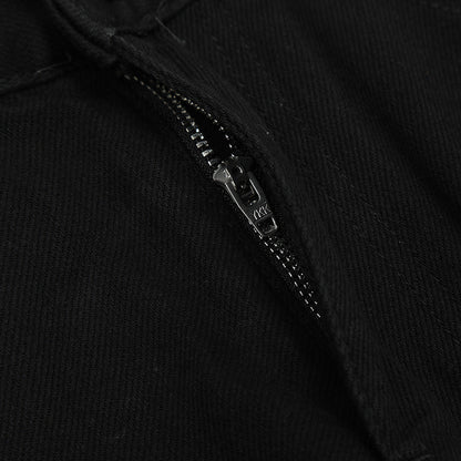 Men Jeans Loose Pure Color Simple Casual