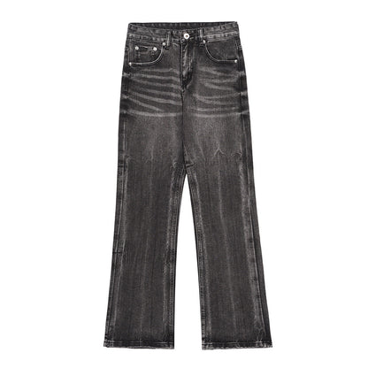Men Jeans Distressed Trousers Loose Hole