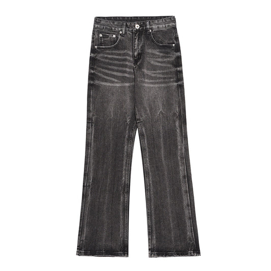 Men Jeans Distressed Trousers Loose Hole