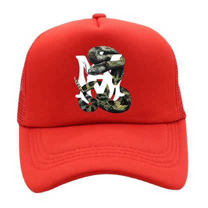 Amiri Hat Printed Letter Shade Baseball Cap Truck Casual Cap