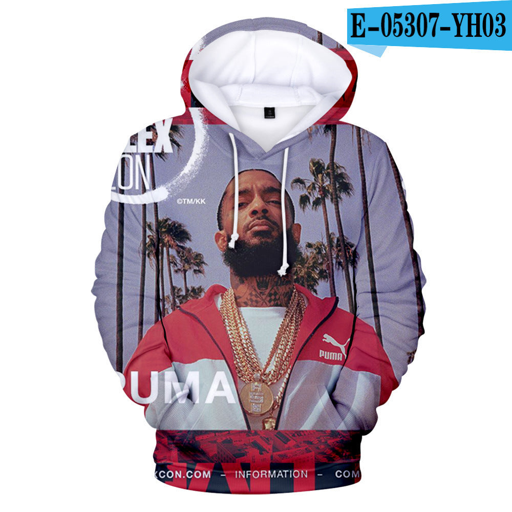 Nipsey Hussle Hoodie Digital 3D Printing