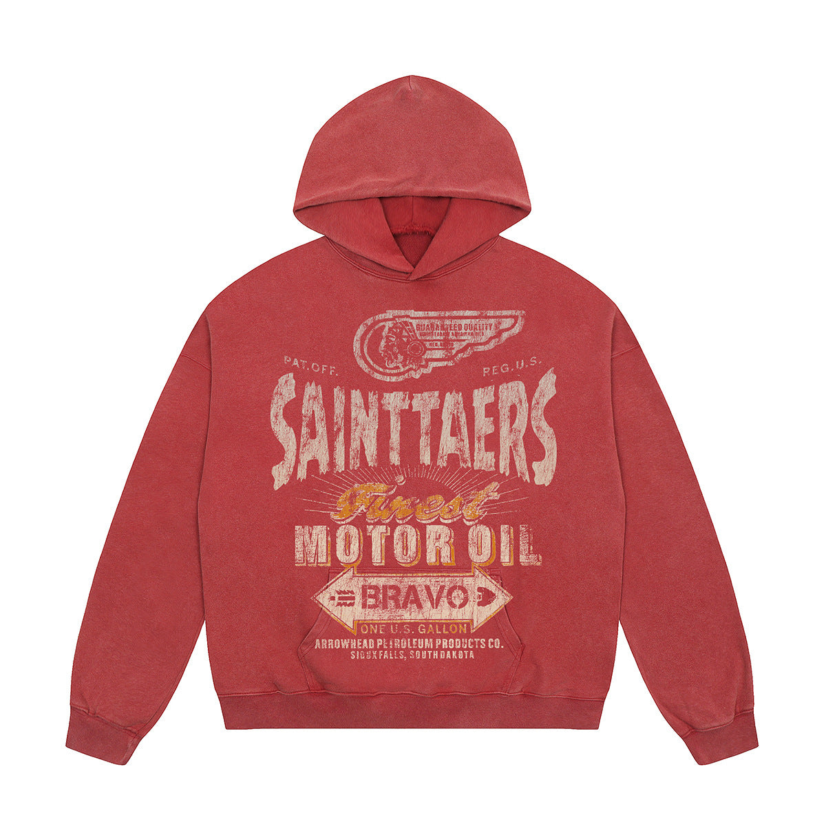 Unisex Hoodies Saint Michael Old Loose Hoodie