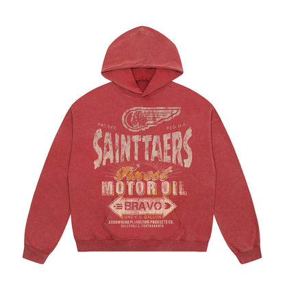 Unisex Hoodies Saint Michael Old Loose Hoodie