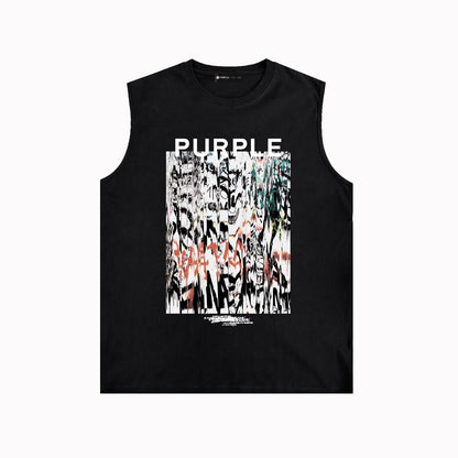 Purple Brand Tank T Shirts Sleeveless T-shirt Vest