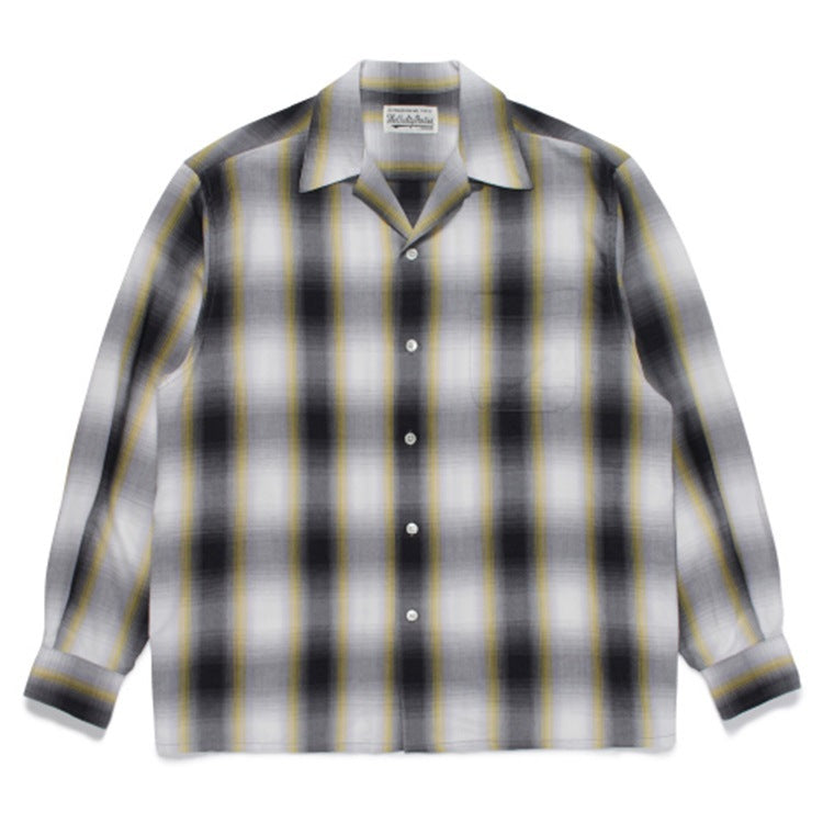GUILTYPARTIES TIGER Shirts checked striped Hawaiian long-sleeved shirt