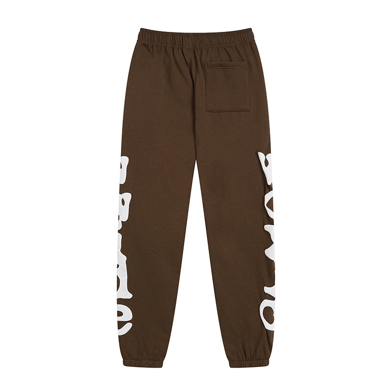 Sp5der Sweatpants Sports Pants Ankle-Tied Fleece Casual