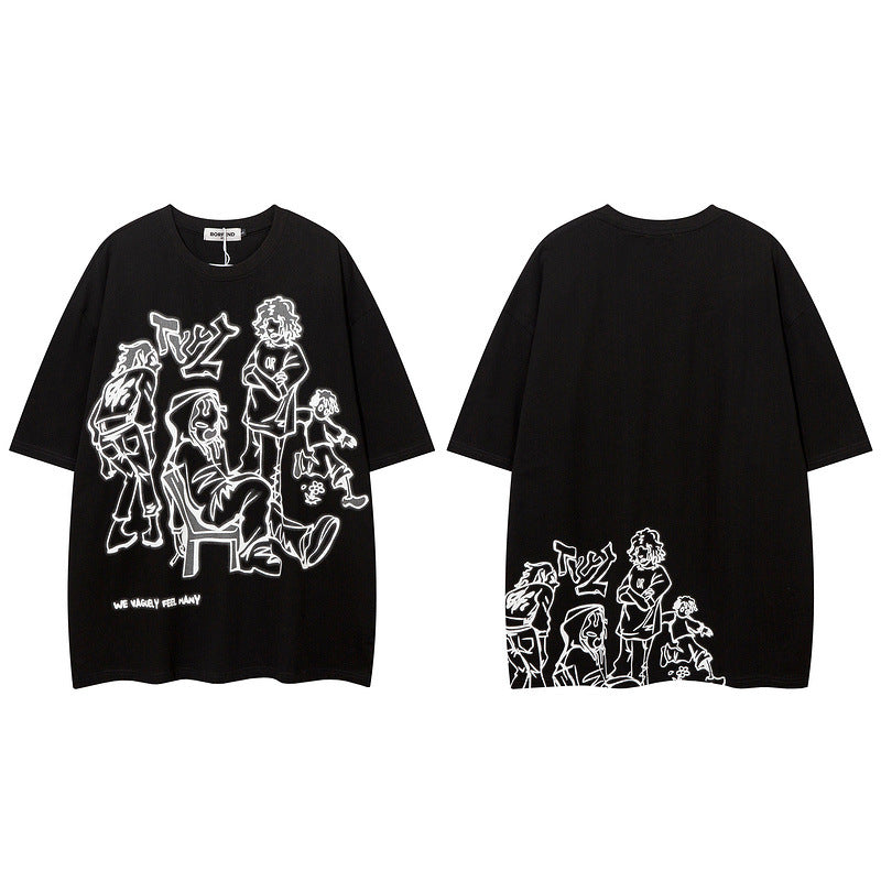 Men's T-Shirt Short-Sleeved T-shirt for Men and Women