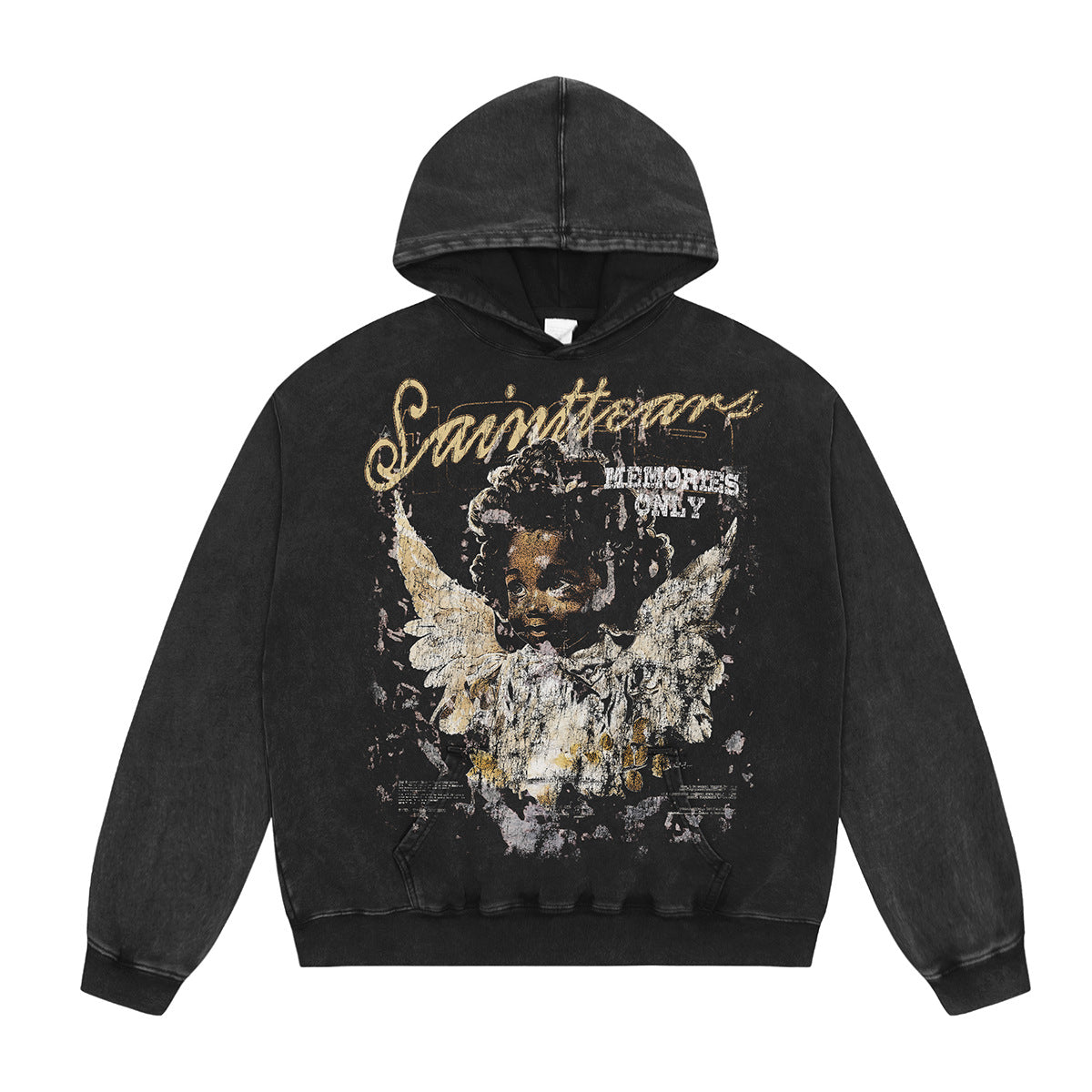 Unisex Hoodies Saint Michael Angel Boy Pattern Loose Hoodie