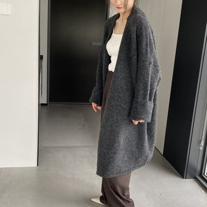 Women Cardigan Sweater Autumn and Winter Woolen Coat Baggy Coat Long Sleeve Jacket K331