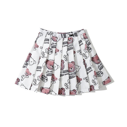 Men Shorts Summer Short Skirt Female Student Pleated Skirt
