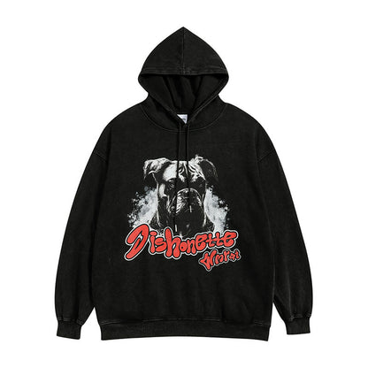 Men Hoodie Vintage Printed Hoodie Men's and Women's Oversize Couple Hoodie