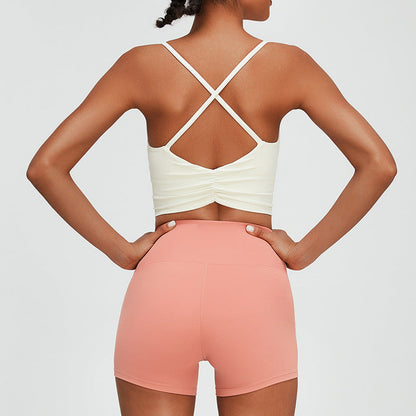 Women Yoga Set Sports Suit Yoga Shorts Two-Piece Set