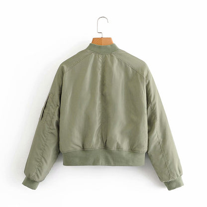 Women Cotton Coat Fashion Baseball Uniform with Cotton