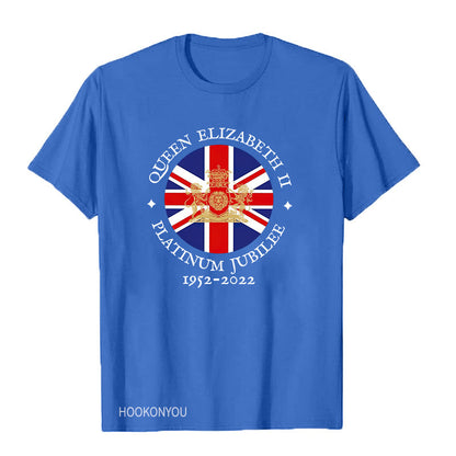 Inspired by Queen's Platinum Jubilee 2022 Elizabeth 70 Years T-shirt Short Sleeve T-shirt