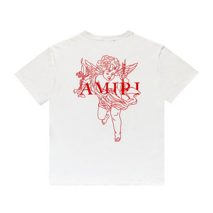 Amiri T Shirt Printed Casual Hip Hop round Neck Short Sleeve T-shirt