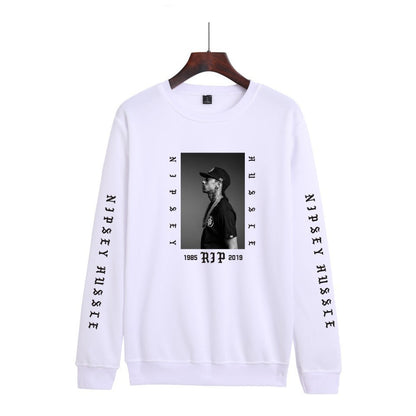 Nipsey Hussle Hoodie Rap Men's and Women's Loose round Neck Sweater