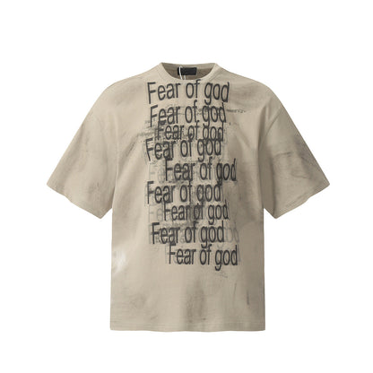 Unisex T-Shirts FOG Dirty Casual Loose T-Shirts