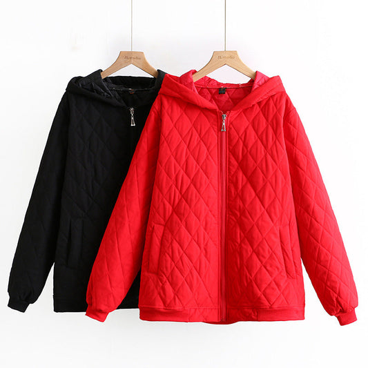 Women Cotton Coat plus Size Thin Hood Jacket Cotton