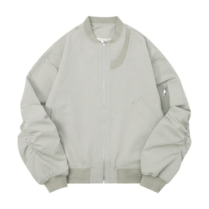 Men Jacket Coat Sleeve Baggy Coat Men's Baseball Uniforms Pilot Jacket Autumn and Winter