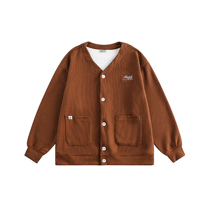 Women Jackets Vintage Color Blocking Baseball Uniform Cardigan College Style