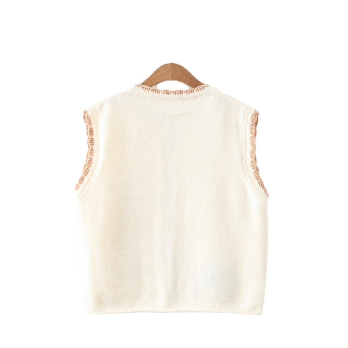 Women Knitted Cardigan Spring Knitted Embroidered Single Breasted Vest Jacket