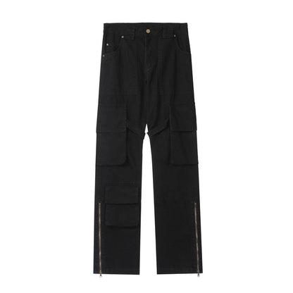 Men Jeans Multi-Pocket Leisure Cargo