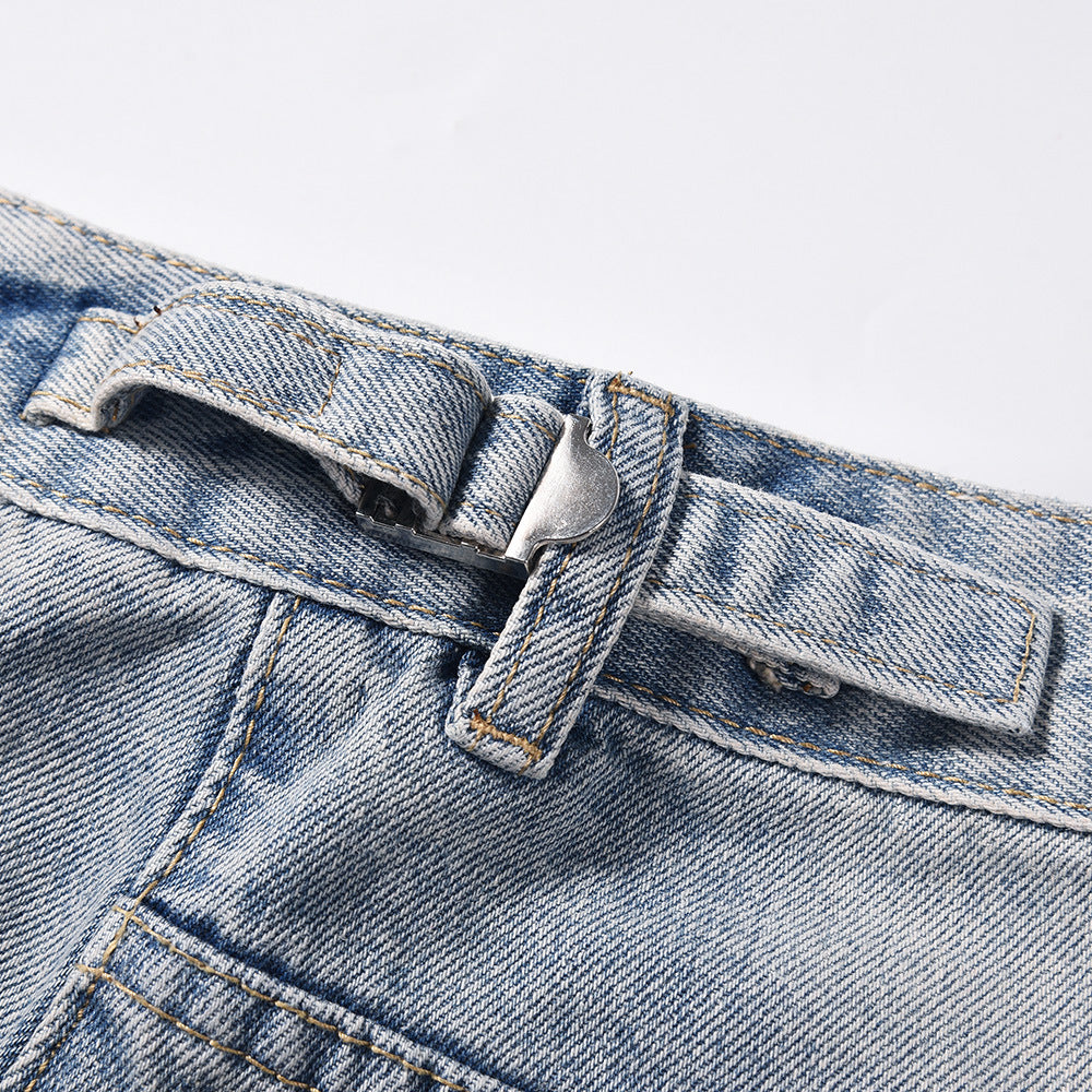 Men Shorts Denim Men's Casual Loose