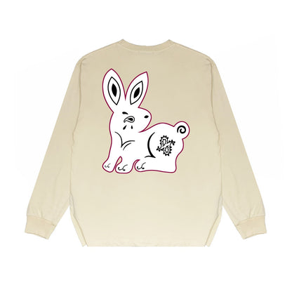 Amiri Long-Sleeve Shirt Creative Bunny Printed Casual Long-Sleeve Shirt