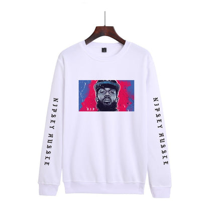 Nipsey Hussle Hoodie Rap Men's and Women's Loose round Neck Sweater