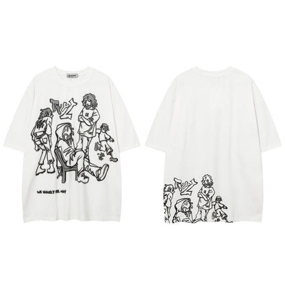 Men's T-Shirt Short-Sleeved T-shirt for Men and Women