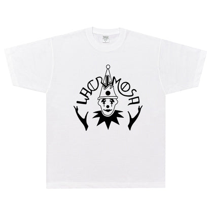 Rock Star T Shirt Lacrimosa Zeitreise T-shirt Rock Band Clown Pattern American Style Loose Short Sleeve
