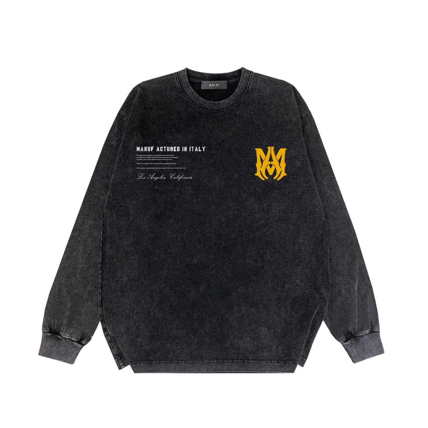 Amiri Long-Sleeve Shirt Vintage Distressed Long Sleeve T-shirt