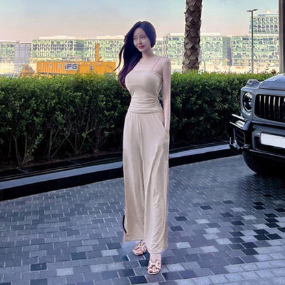 Women Vest Suspenders Vest Trousers Two-Piece Suit Hot Girl