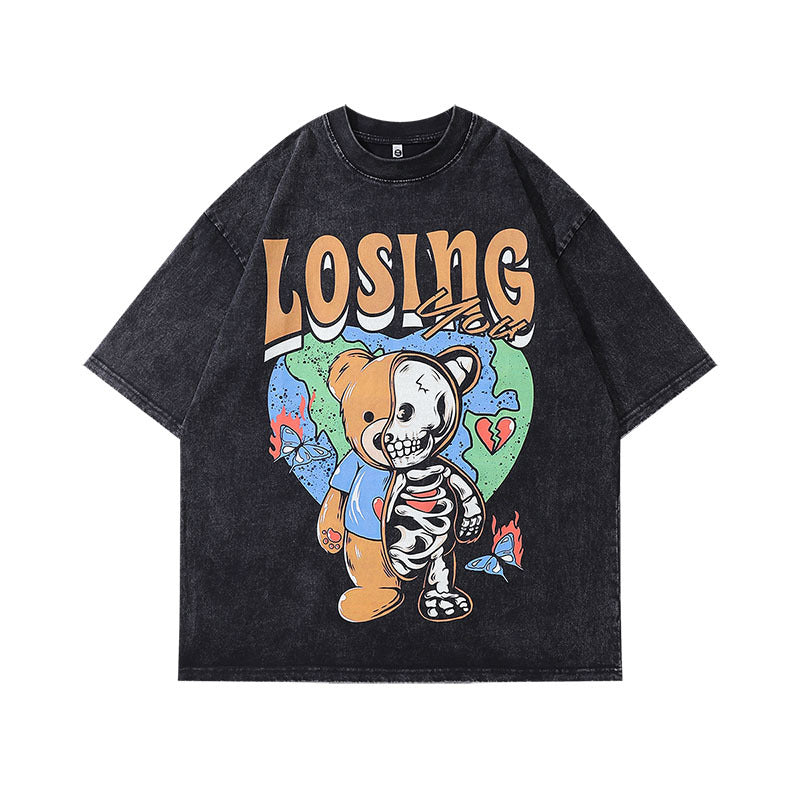 Men's T-Shirt Short-Sleeved T-shirt Men's and Women's Retro