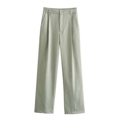 Women Pants Spring Short Jacket Casual Trousers Suit
