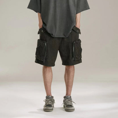 MIJKO Men Shorts Make old Casual Unisex Shorts