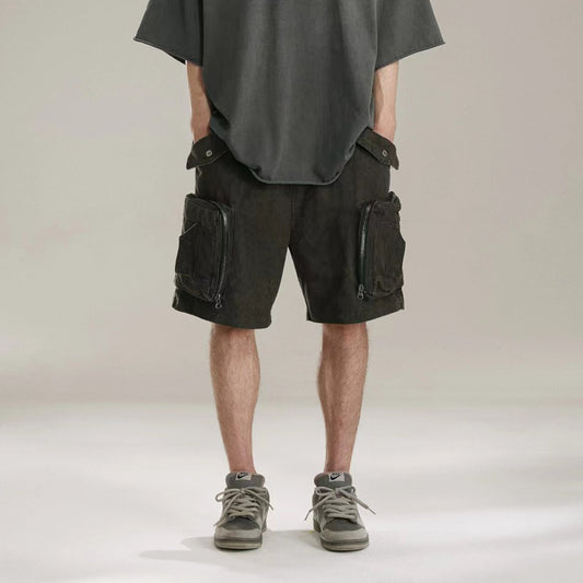 MIJKO Men Shorts Make old Casual Unisex Shorts
